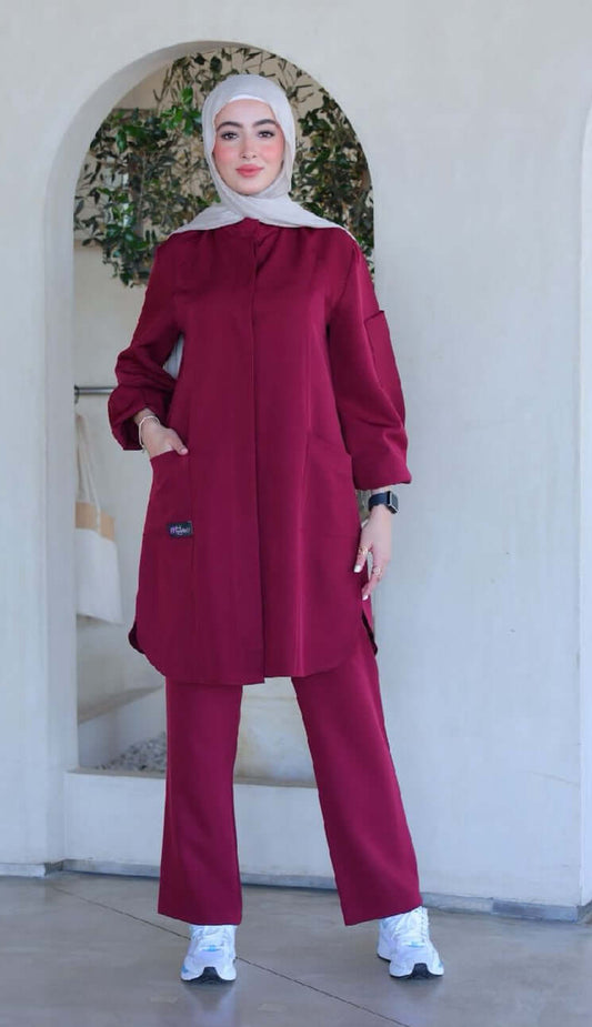 burgundy Scrub MedModelle