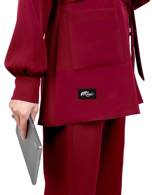 Burgundy Formal Scrub MedModelle