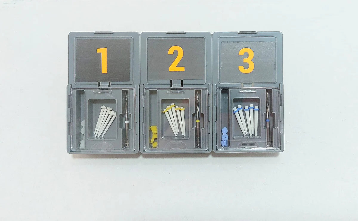 Glass fiber intraradicular conical post Exacto