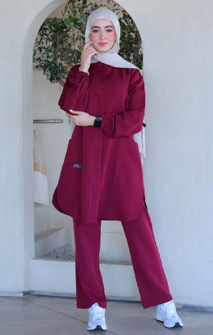 burgundy Scrub MedModelle