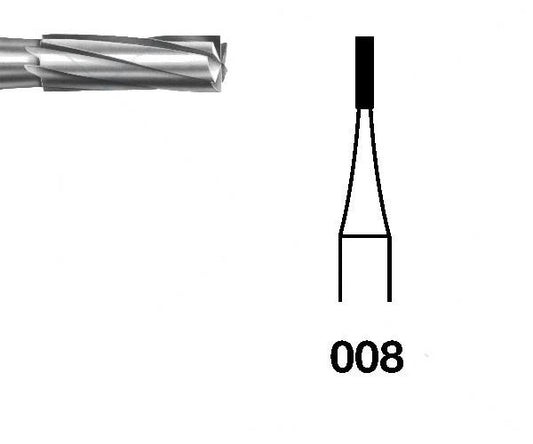 Cylinder tungsten carbide burs H21 KOMET