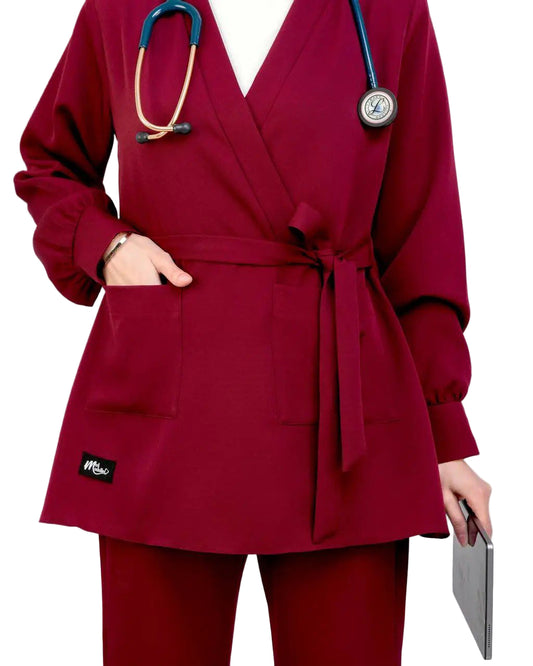 Burgundy Formal Scrub MedModelle