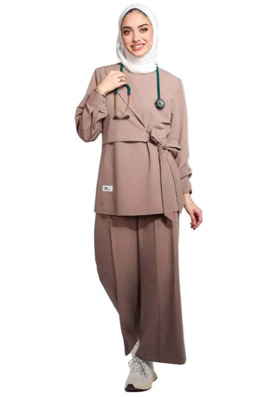 Brown Formal Scrub MedModelle