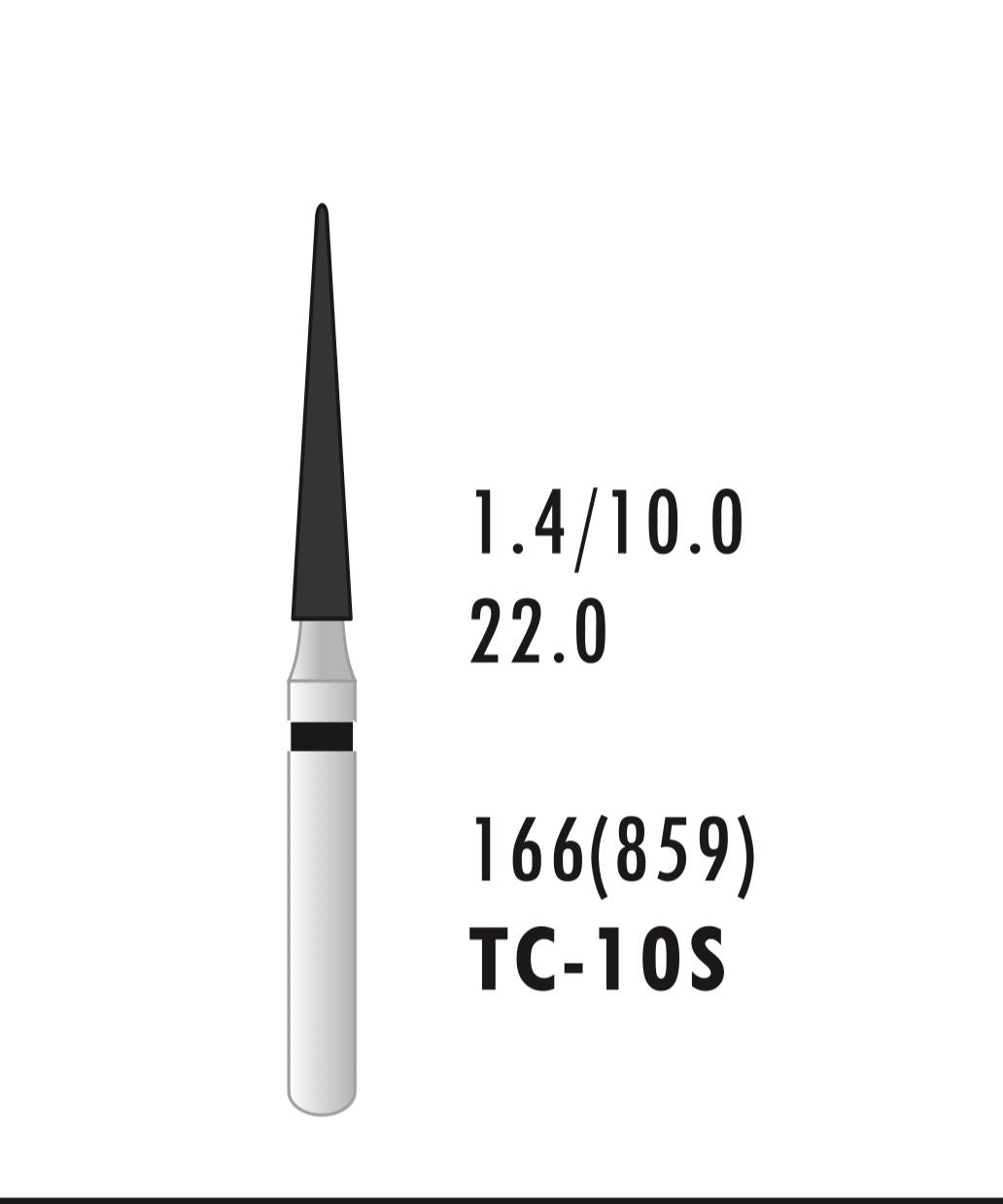 10x Needle Chamfer bur DENTAGEM