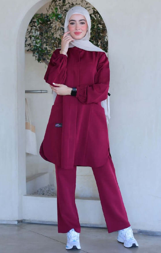 burgundy Scrub MedModelle
