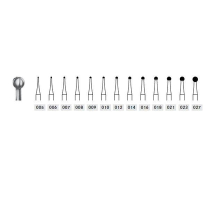 Round Tungsten Carbide burs H1 KOMET